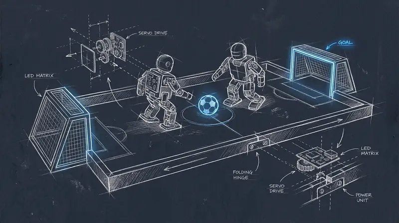 What Is RoboSoccer? Table Soccer With Real Robot Players