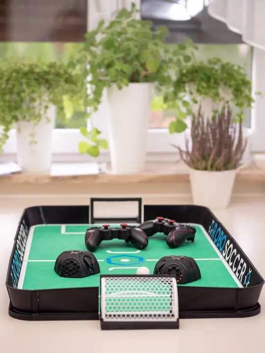 RoboSoccer — Arena, front view
